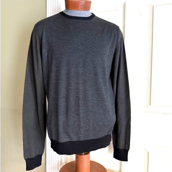 size XL mens Lanvin colorblock lightweight sweater merino wool Italy - Picture 3 of 9